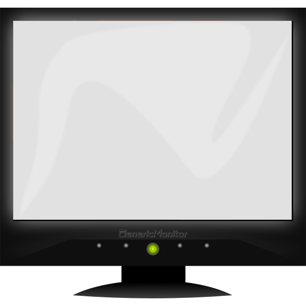 LCD Generic screen vector clip art