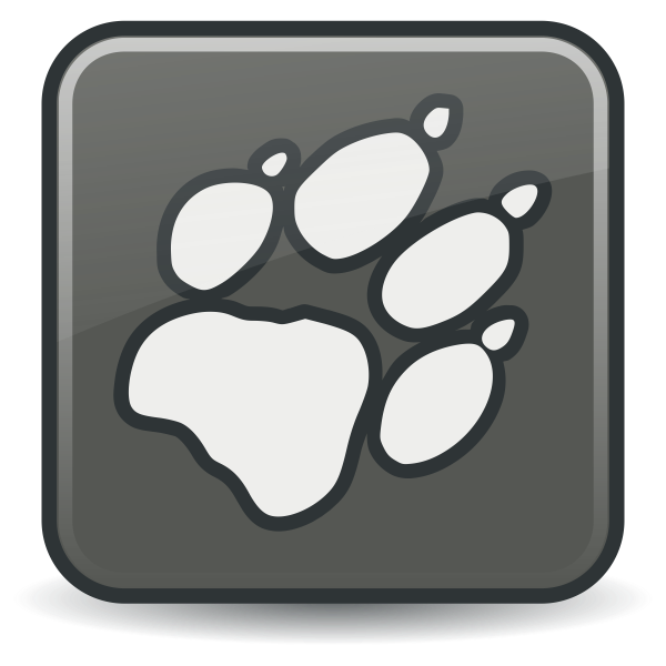 Dog paw sign vector image | Free SVG