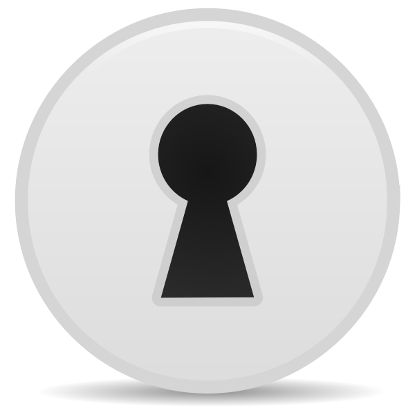 Keyhole sign vector image | Free SVG