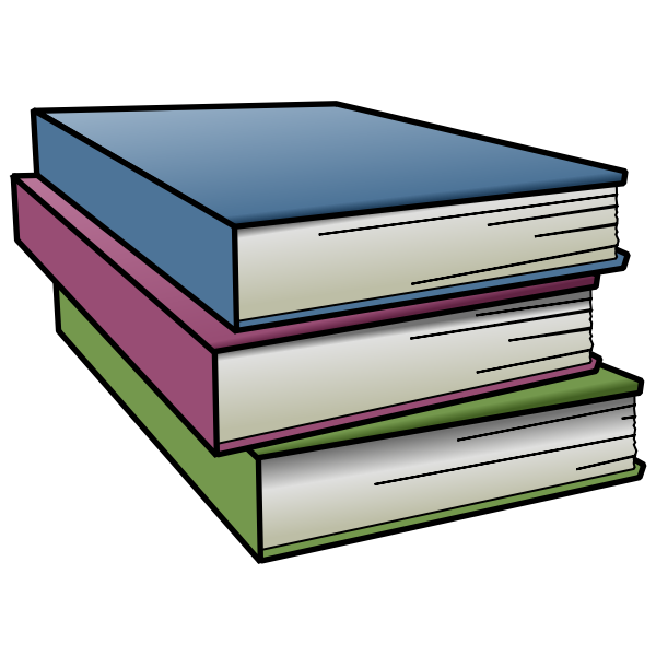 Vector Illustration Of Stack Of Books Free Svg