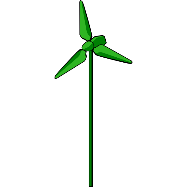 Wind Turbine Green