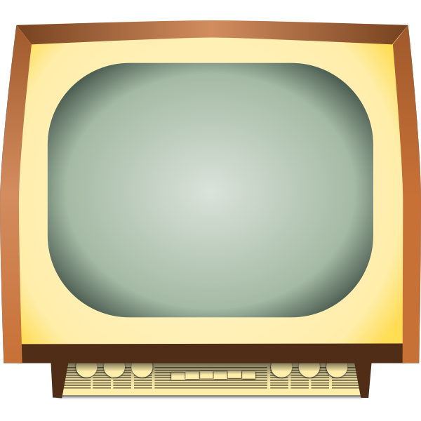 vintage tv vector