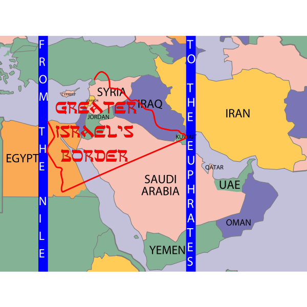 eretz israel greater israel borders map