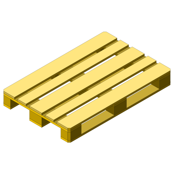 Drawing of wooden pallet Free SVG
