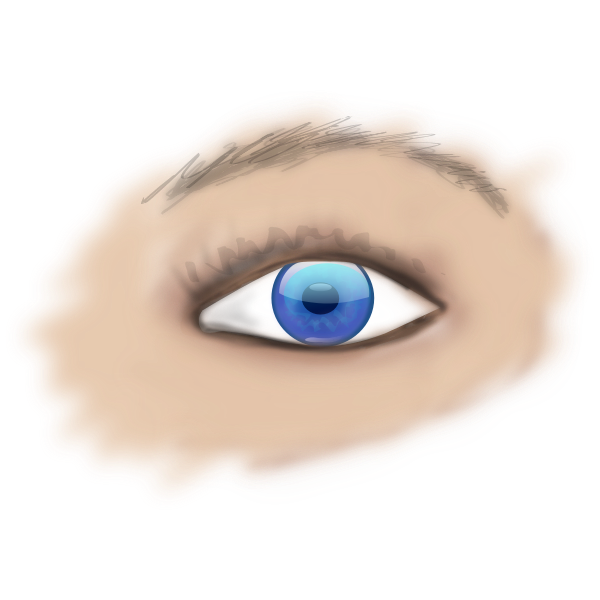 Blue eye drawing