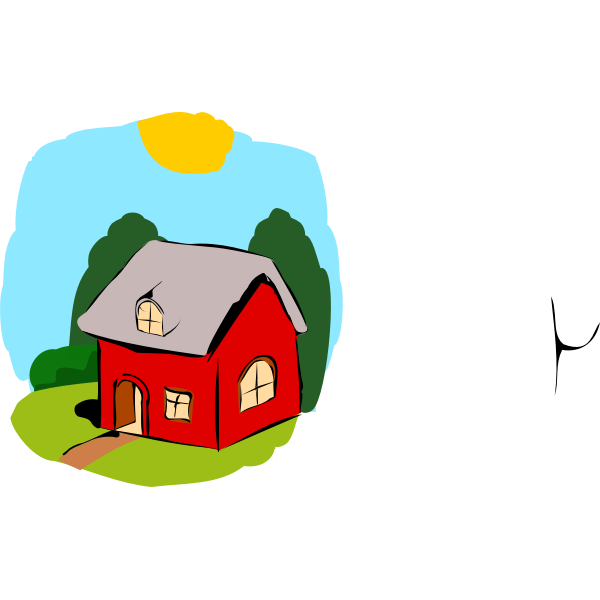 Vector image of fairy-tale house