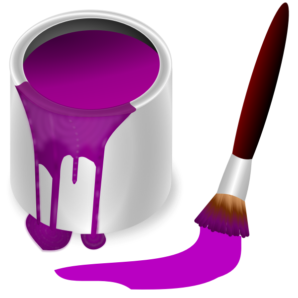 color bucket purple