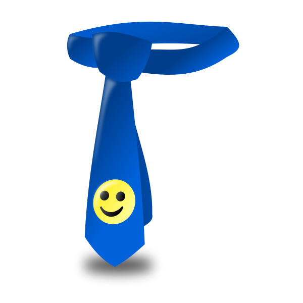 Tie with smiley