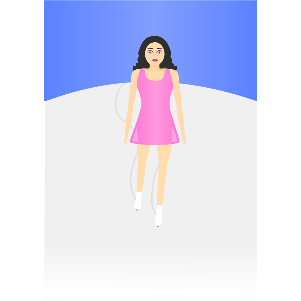 Ice skater vector image