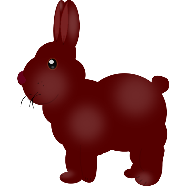Chocolate bunny vector image