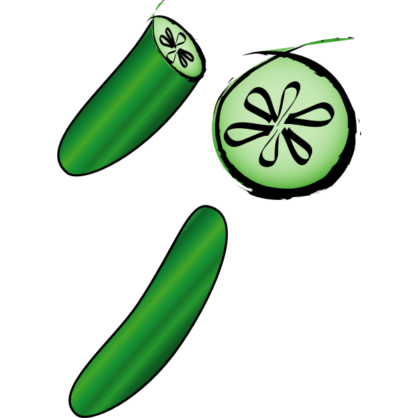 Cucumber vector clip art