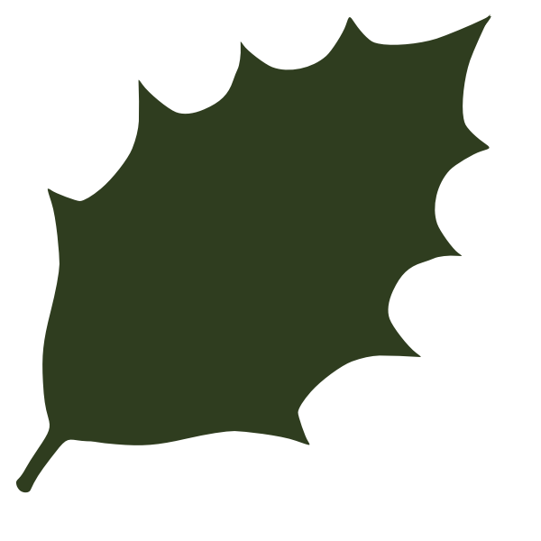 Leaf silhouette vector