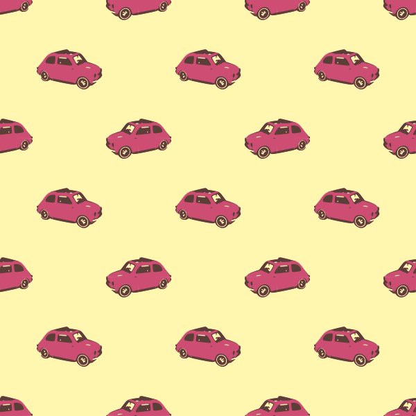 fiat pink seamless pattern