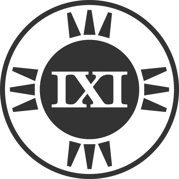 fictional brand logo IXI