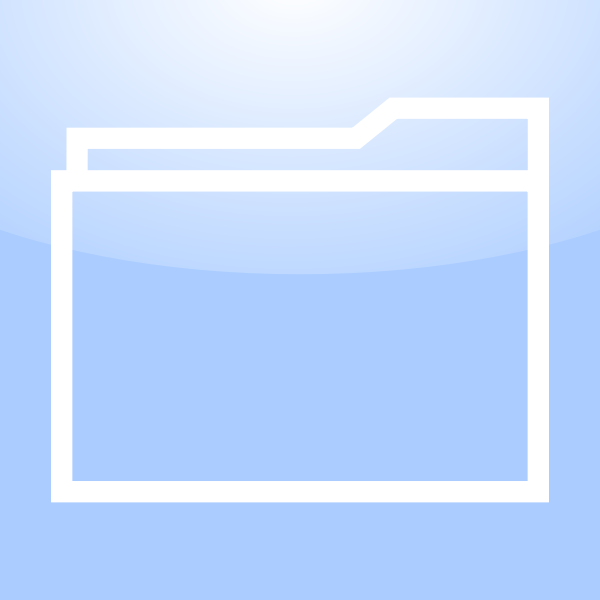Mac folder icon vector drawing