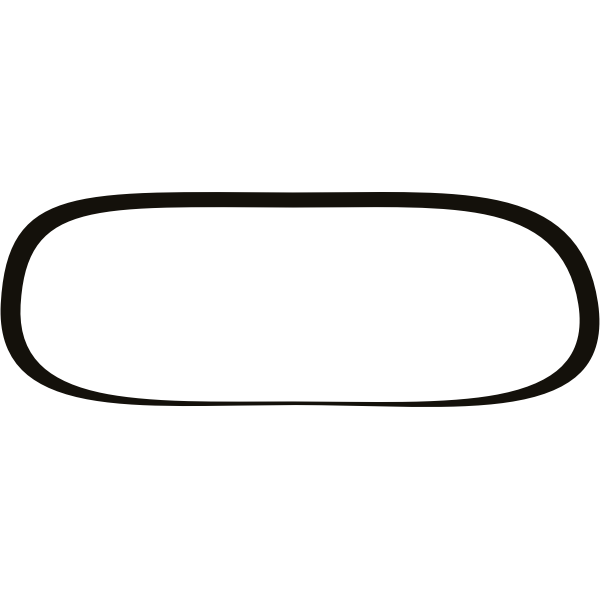Vector illustration of extended thin frame