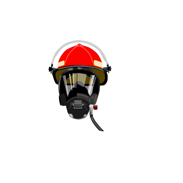 Fire helmet vector drawing