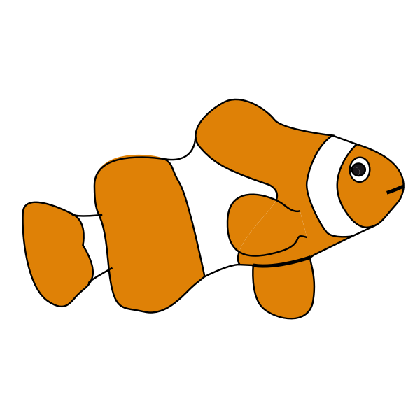 clown fish free clipart