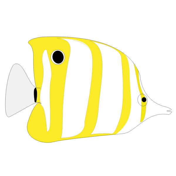 Download Yellow tropical fish image | Free SVG