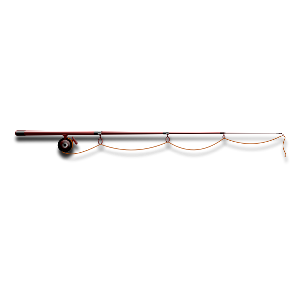 Fishing rod vector image