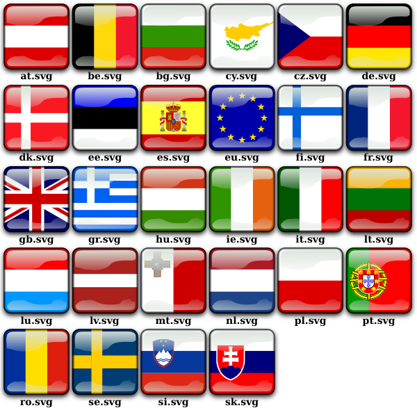 Download Flags of Europe vector pack | Free SVG