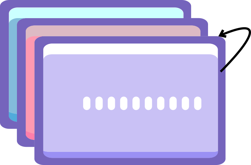 Flashcards in purple