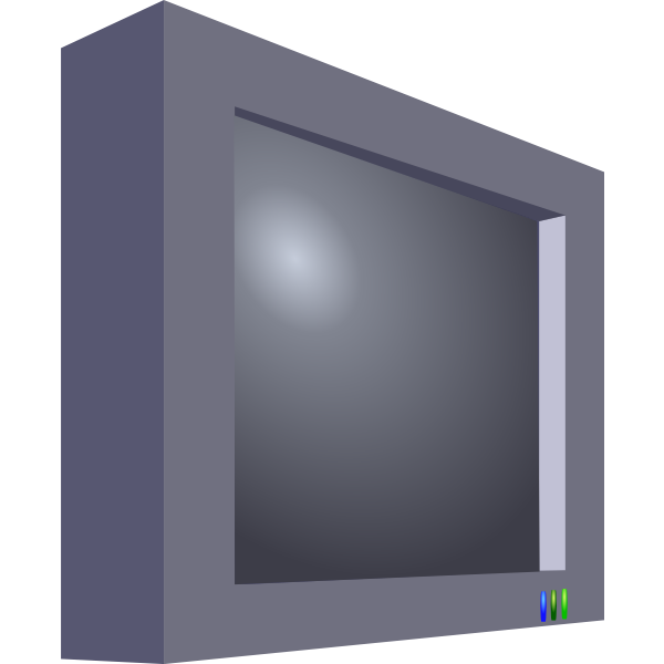 3d image of a television set