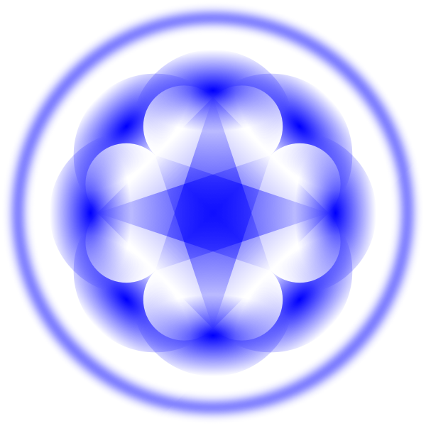 Blue decoration pattern