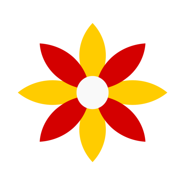 Red and Yellow Flower Icon