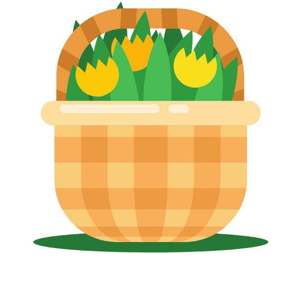 Flowers in the basket