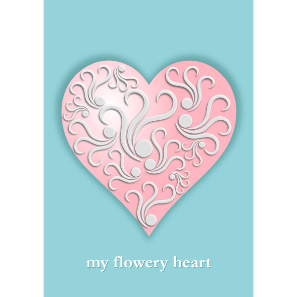 Flowery heart