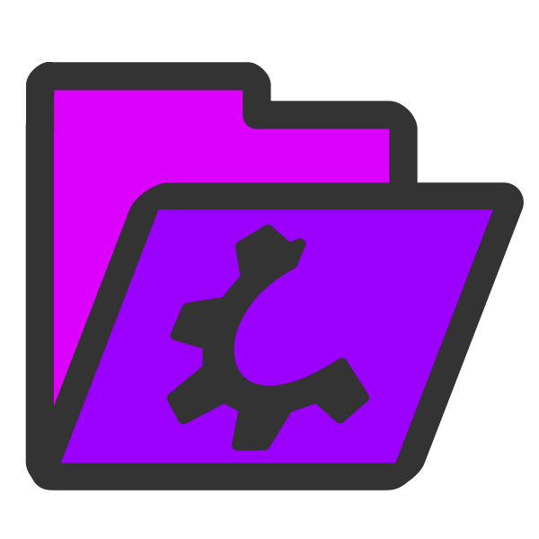 folder violet open