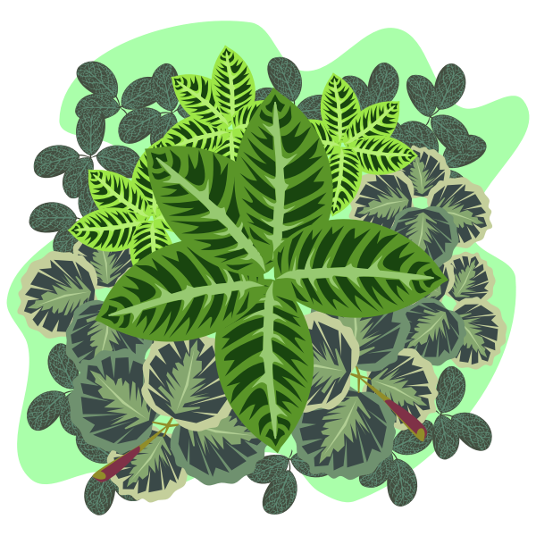 Green foliage clip art