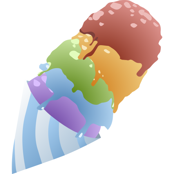 food sno cone rainbow