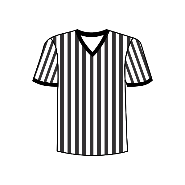 Football referee shirt vector image - Free SVG