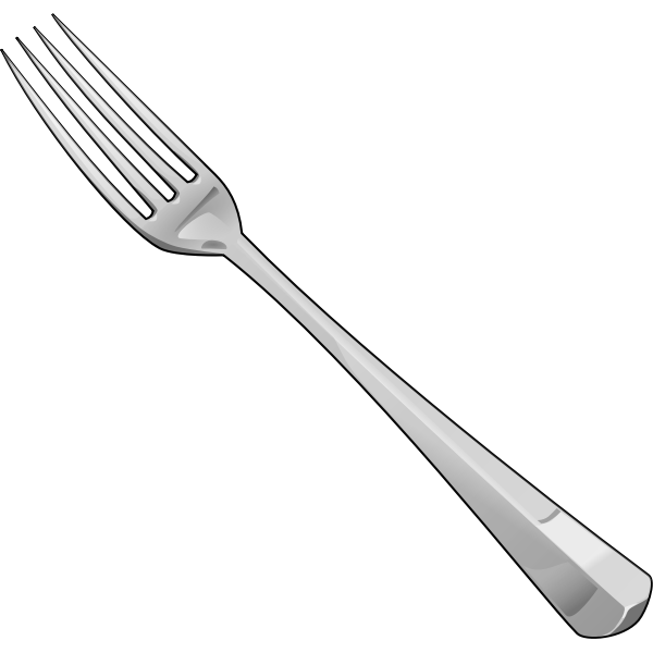 Outlined fork image