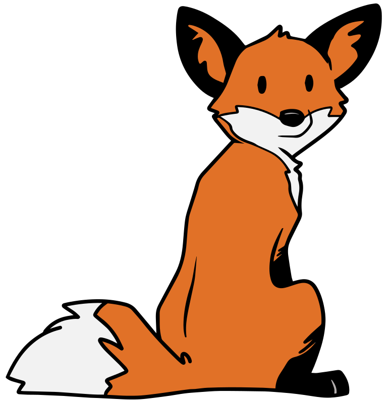Cute cartoon fox