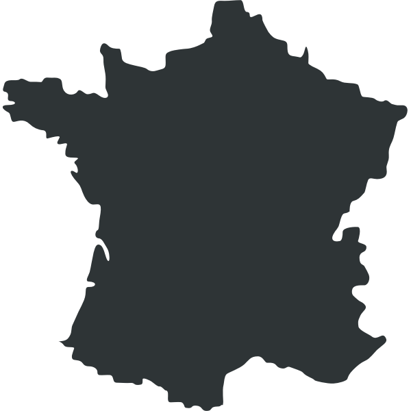 Map of France vector illustration