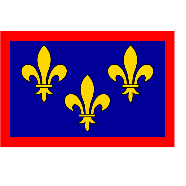 France Anjou region flag vector image