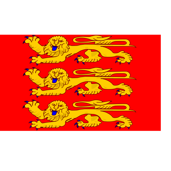 Normandy region flag vector drawing