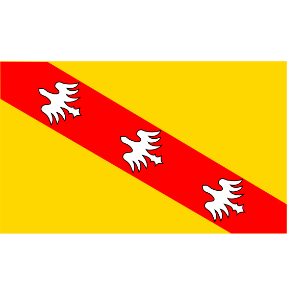 Lorraine region flag vector image