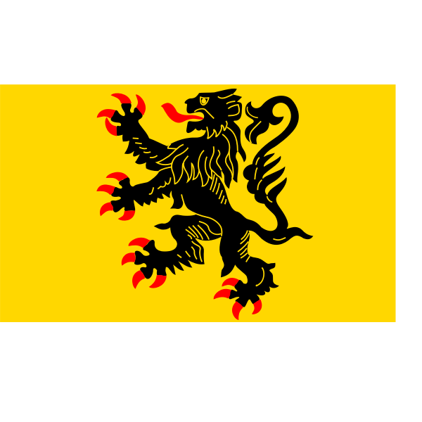 Nord-Pas de Calais region flag vector drawing