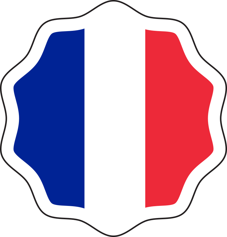 French flag sticker
