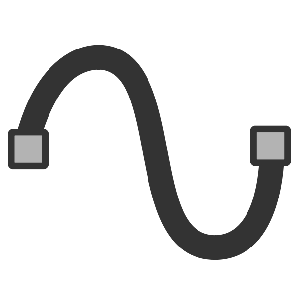 Cubic bezier curve icon