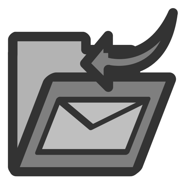 Folder inbox icon