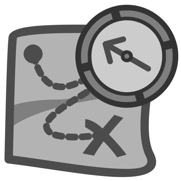 Map and compass icon