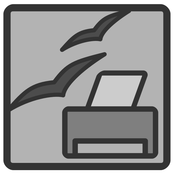 OpenOffice printer admin icon | Free SVG