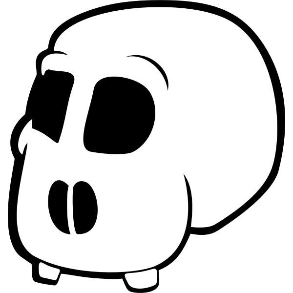Cartoon skull image