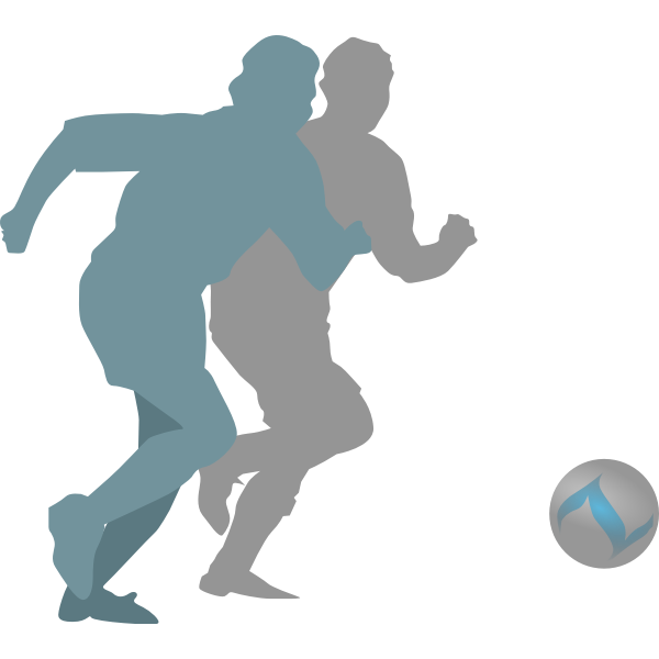Football player vector image