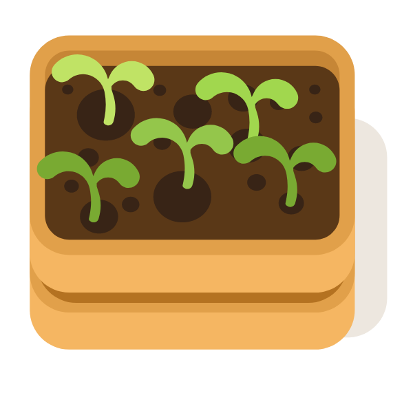 Gardening young plants